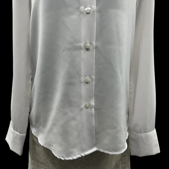 Notations Classic White Button-Down Shirt - Picture 4 of 8